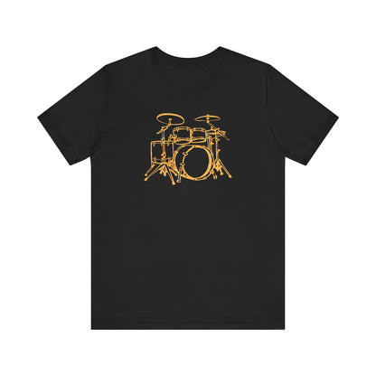 Drums Music Unisex Tee - Express Delivery Available