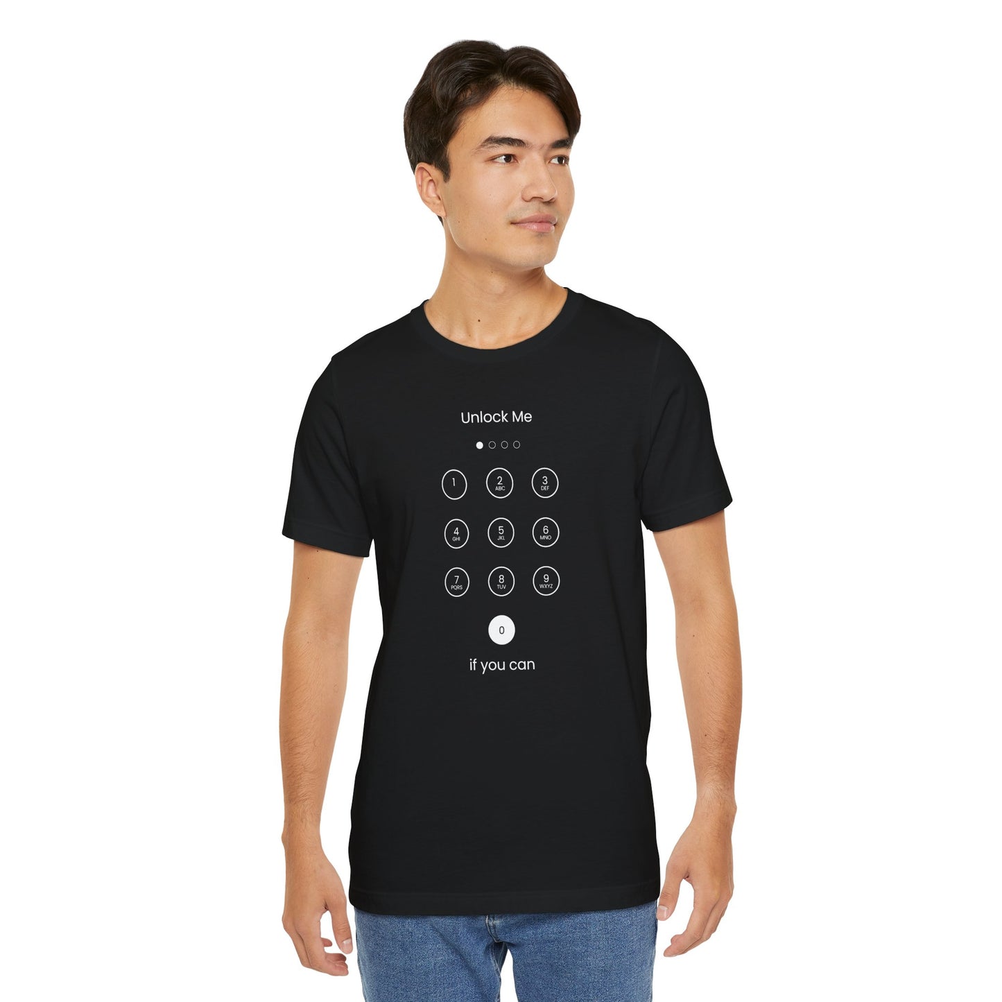 Unlock Me Unisex Jersey Short Sleeve Tee - Fun and Playful Graphic Tee for Tech Lovers