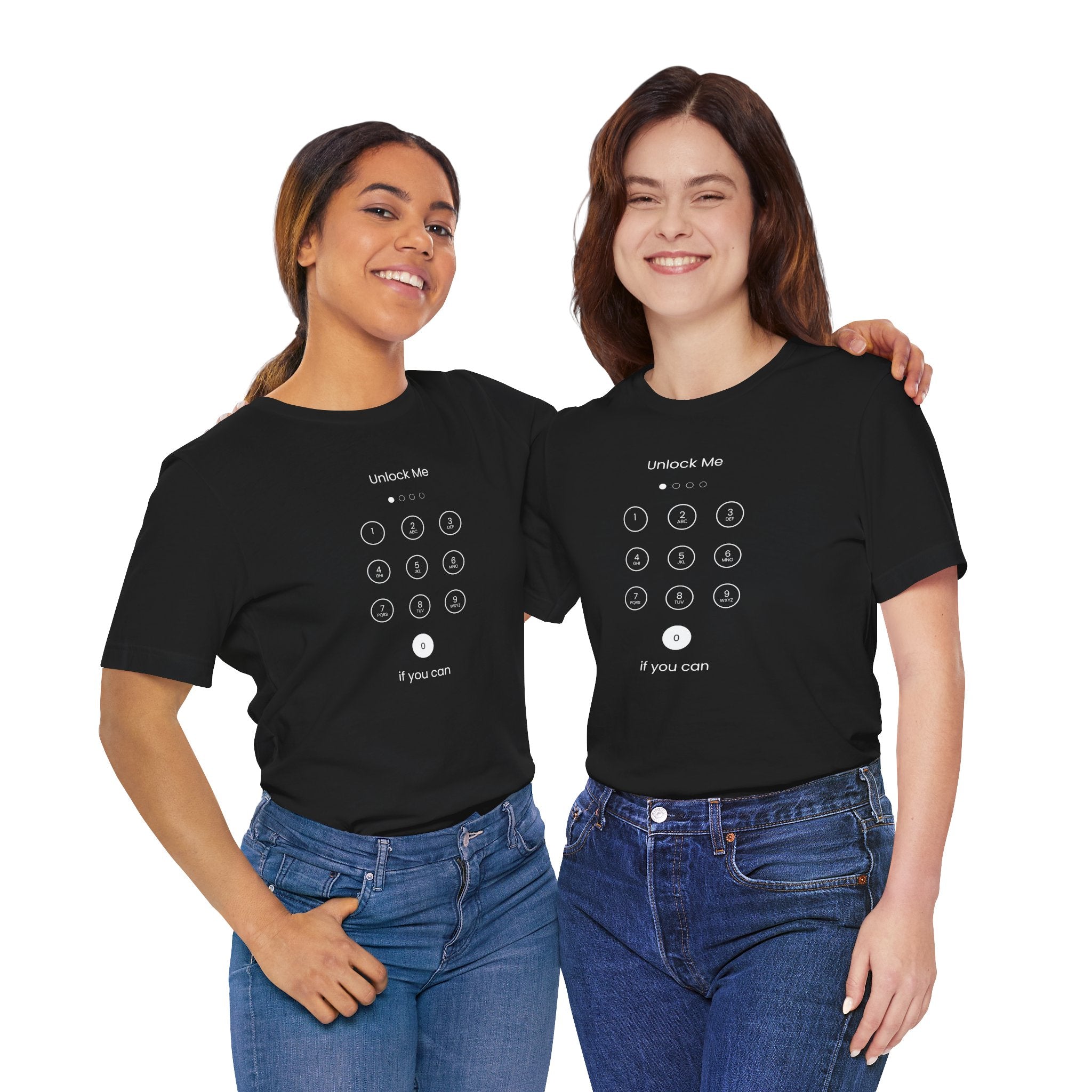 Unlock Me Unisex Jersey Short Sleeve Tee - Fun and Playful Graphic Tee for Tech Lovers