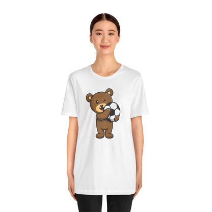 Teddy Bear Football Soccer Unisex Tee