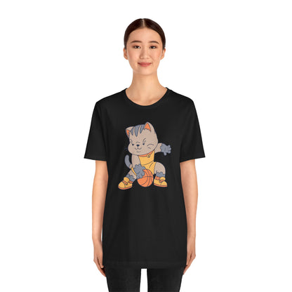 Cat Basketball Unisex Tee