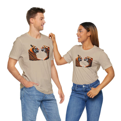 Two tigers Unisex Jersey Short Sleeve Tee