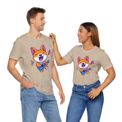 Music Dog Guitar Unisex Tee - Express Delivery Available