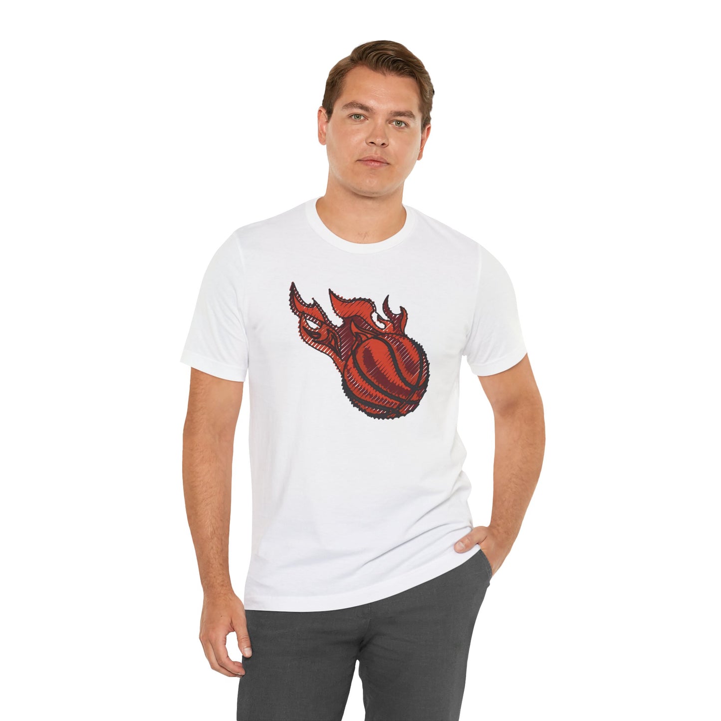 Camiseta de manga corta unisex de baloncesto 