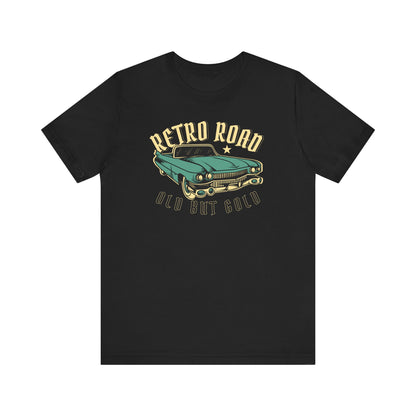 Retro Road Unisex Tee - Old But Gold Vintage Car Graphic Shirt