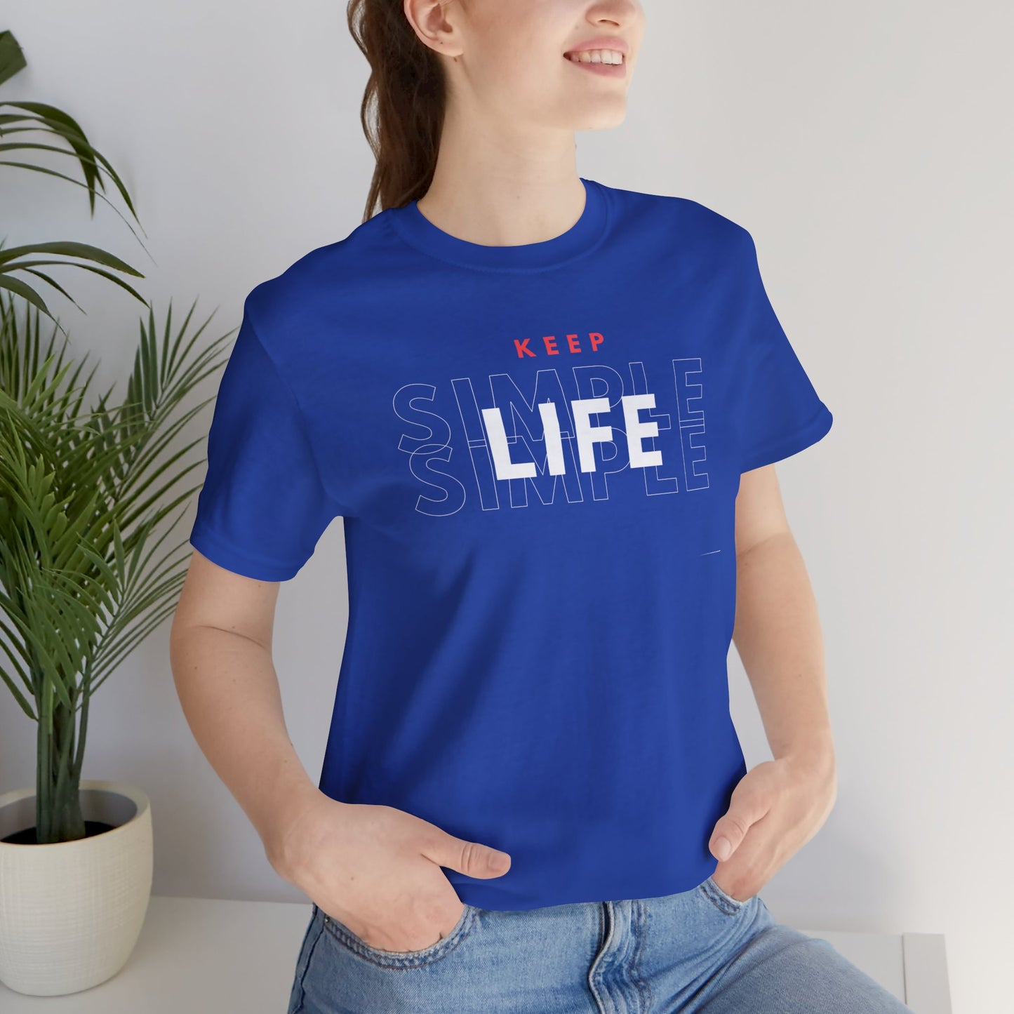 Inspirational Unisex Tee - Keep Life Simple Motivational Gift