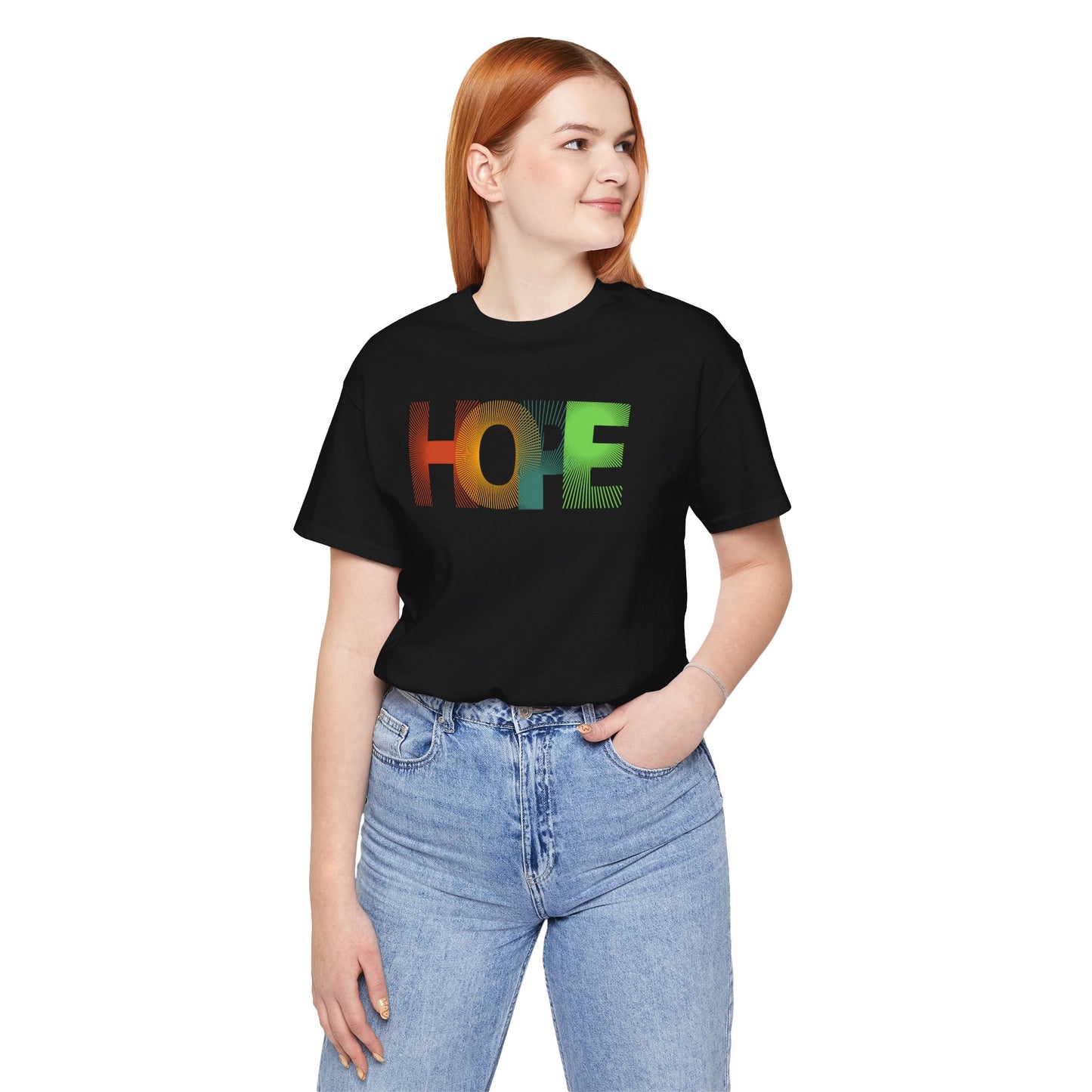 Hope Vibes Unisex Jersey Short Sleeve Tee - Positive Message T-Shirt for Everyday Inspiration