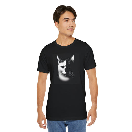 Cat Tee - Express Delivery Black and White Design