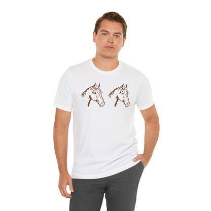 Unisex Jersey Short Sleeve Tee HORSES Express delivery available