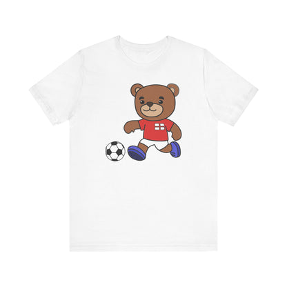 Football Teddy Bear Tee - Unisex Jersey