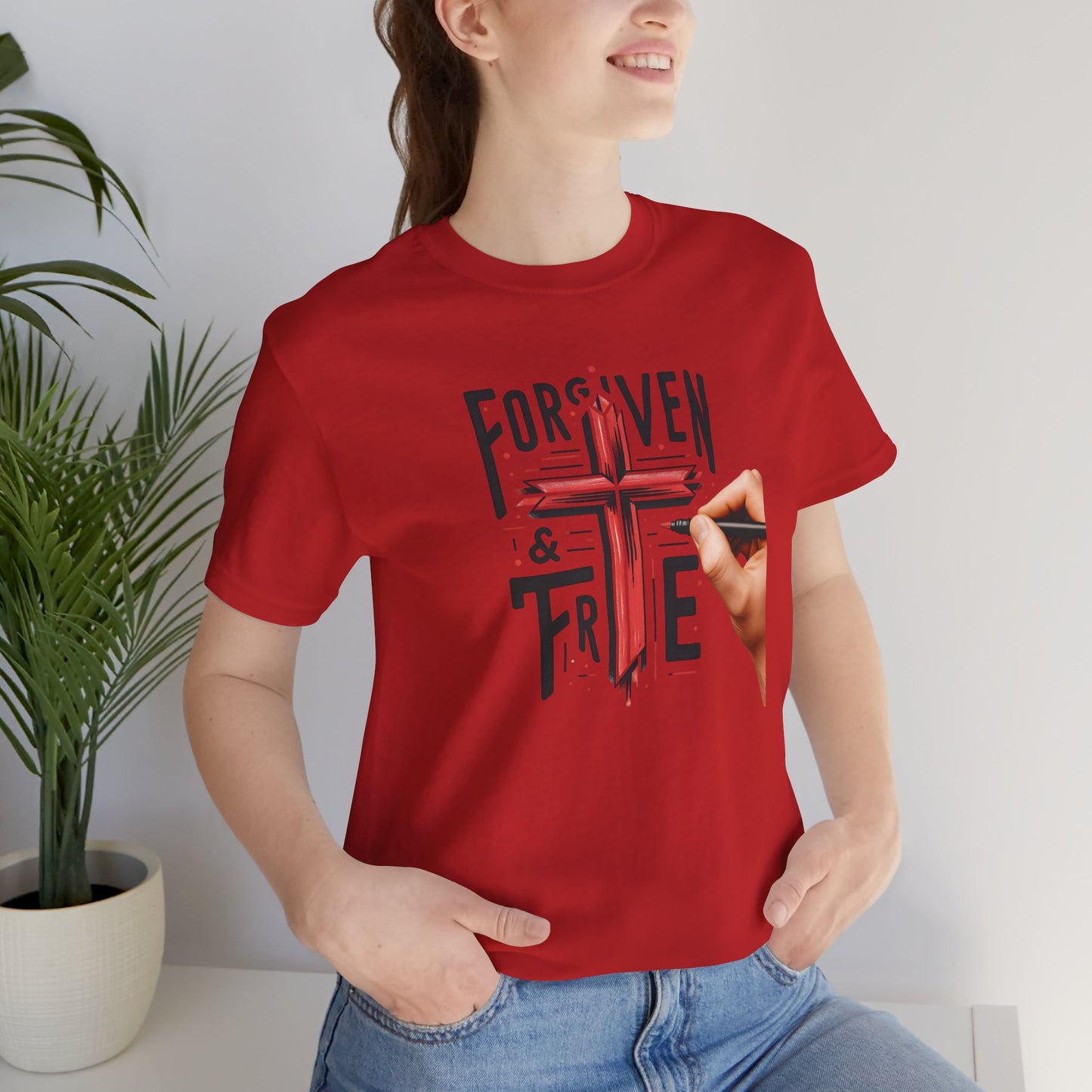 Forgiven & True Inspirational Unisex Jersey Tee