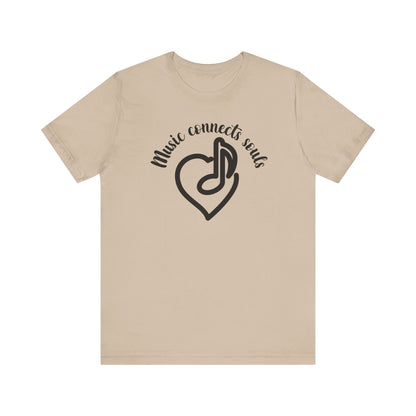 Music Connects Souls Unisex Tee - Express Delivery Available