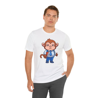 Teaching Monkey Unisex Tee with Express Delivery Option