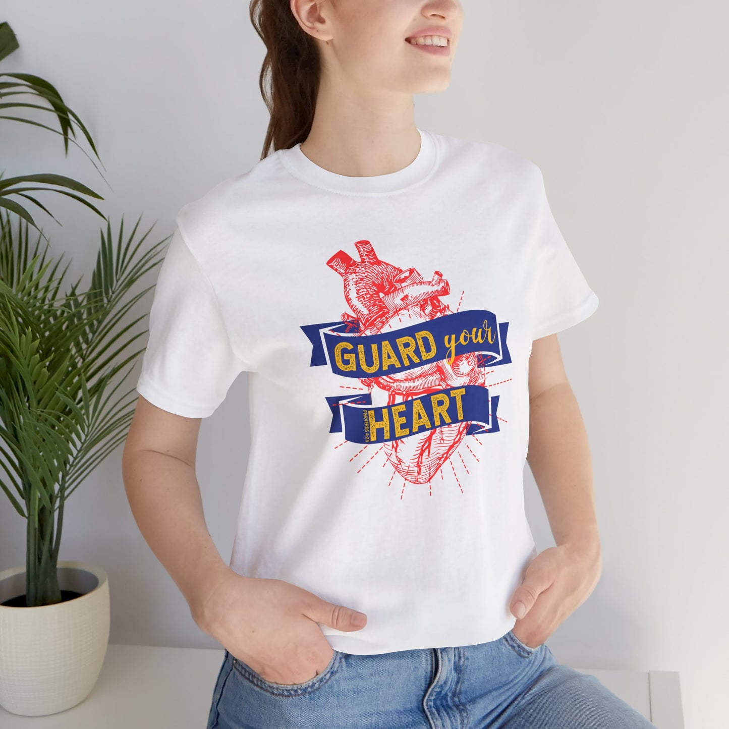 T-shirt unisexe « Garde ton cœur »