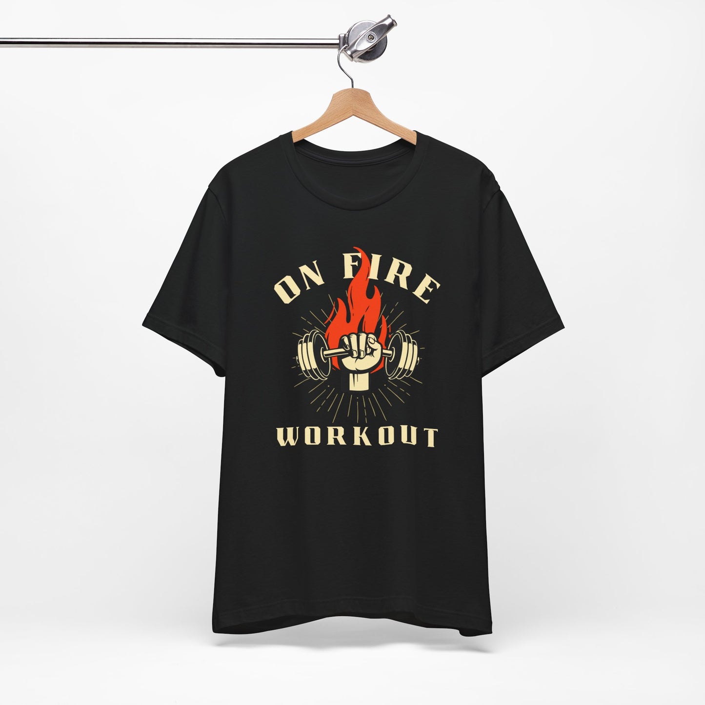 On Fire Workout Unisex Jersey Tee