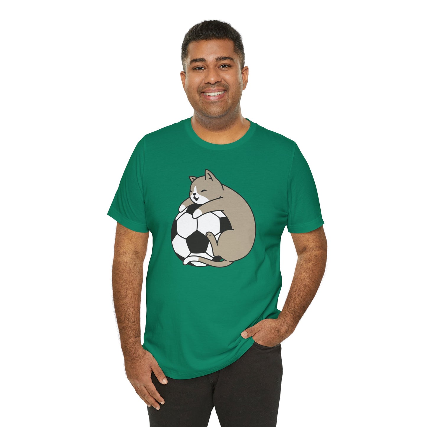 T-shirt de football Cat Hug