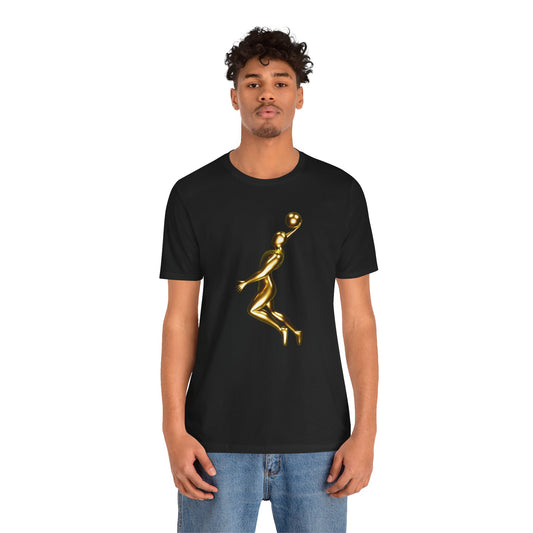 Camiseta de manga corta unisex de baloncesto 