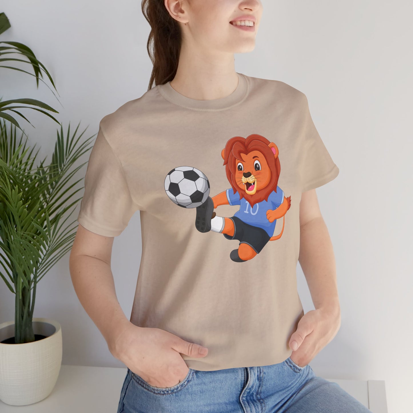 T-shirt de football Lion - Livraison express disponible