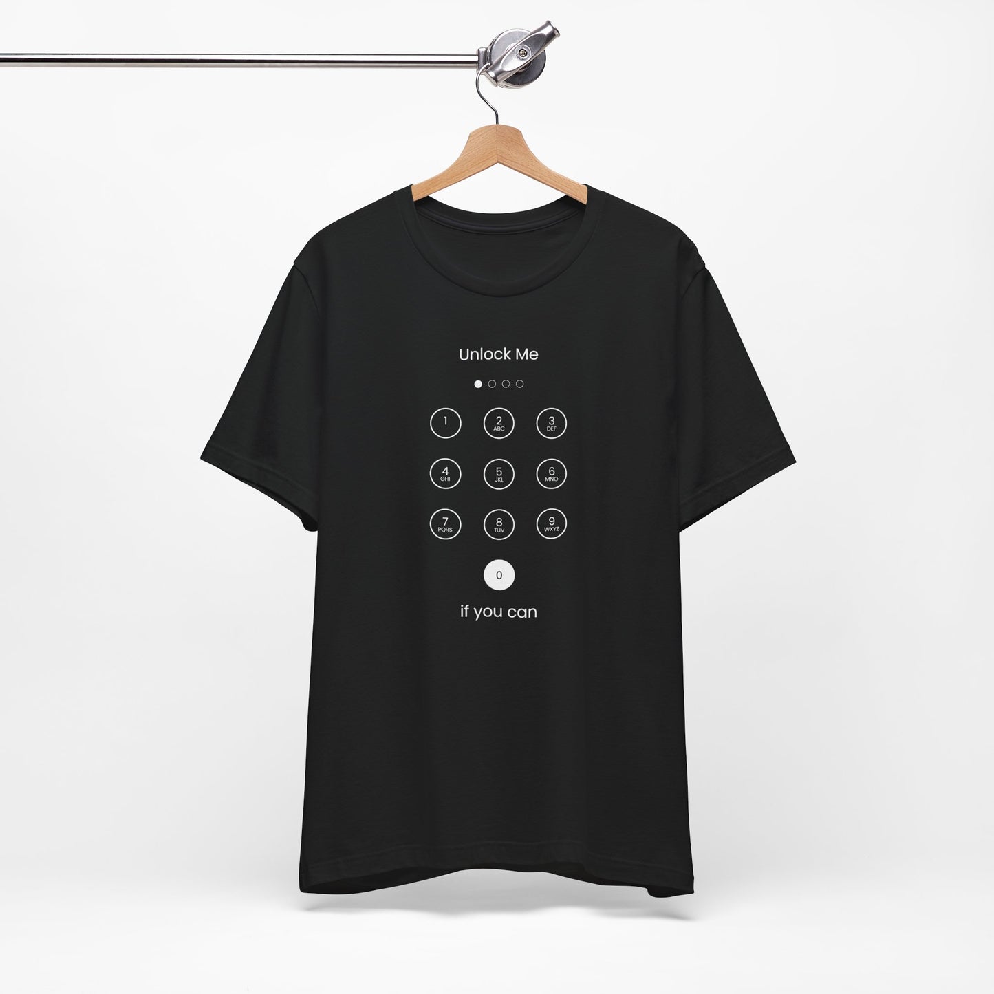 Unlock Me Unisex Jersey Short Sleeve Tee - Fun and Playful Graphic Tee for Tech Lovers