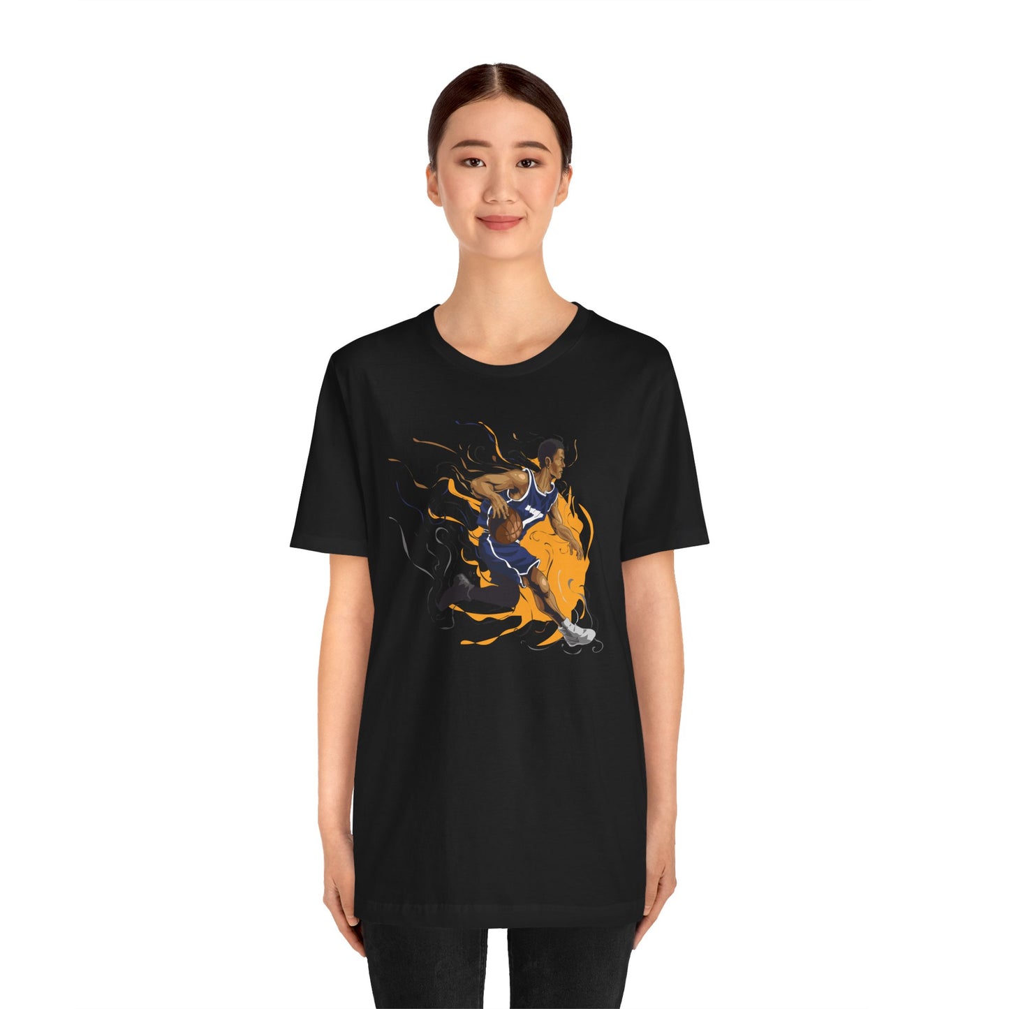 Basketball Fire Unisex Tee