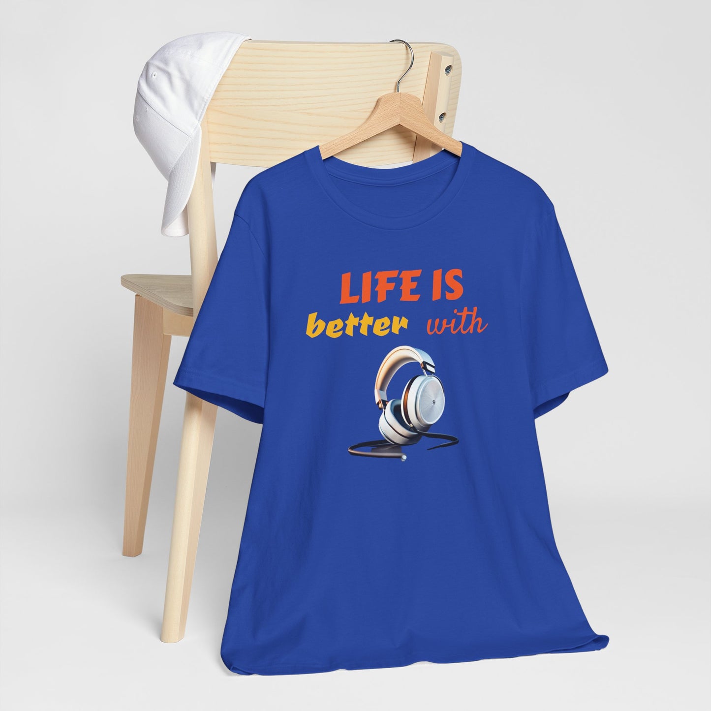 Life is Better with Headphones Unisex Tee