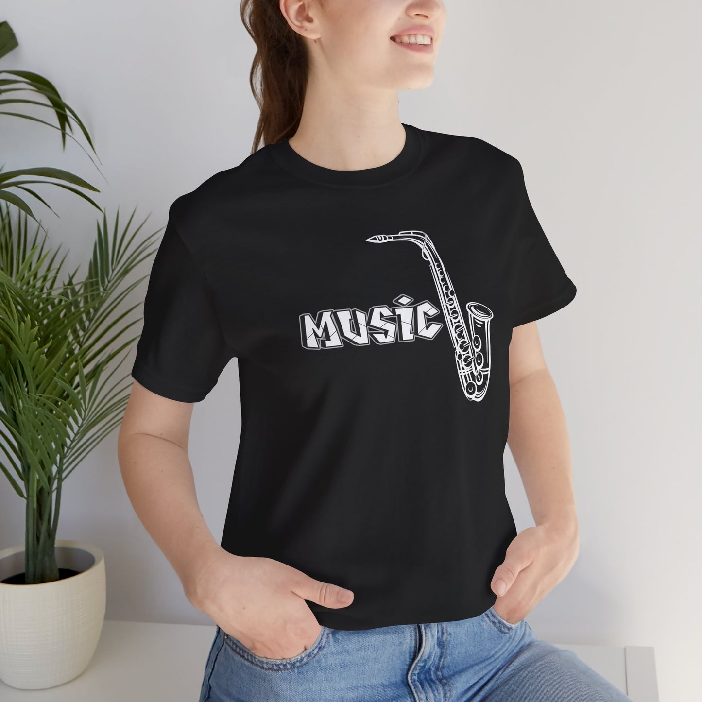 Music Sax Gift Unisex Tee - Express Delivery Available