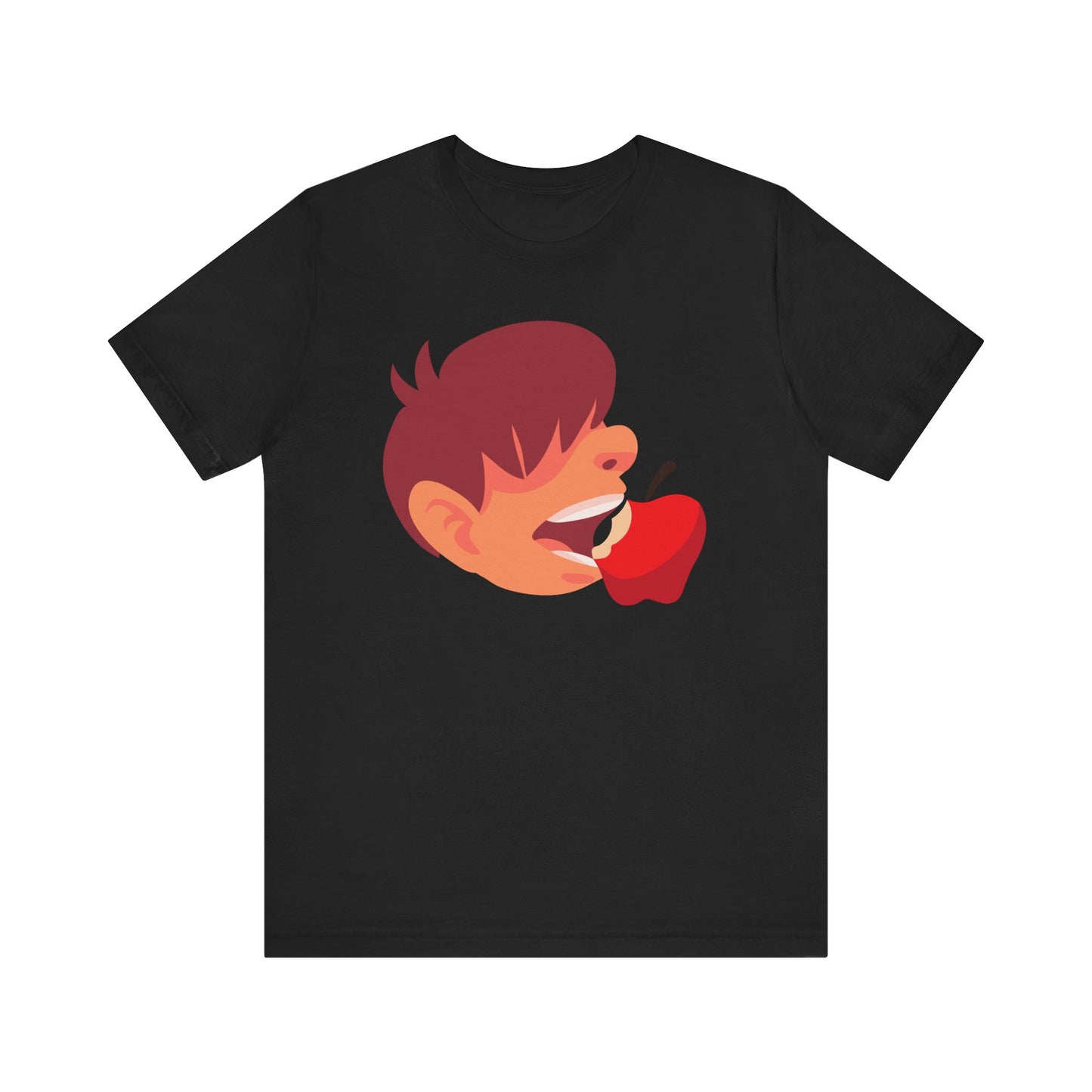 Unisex Tee Express Delivery Boy Eating Apple