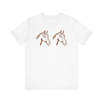 Unisex Jersey Short Sleeve Tee HORSES Express delivery available