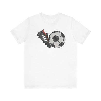 T-shirt unisexe à motif de chaussures de football avec option de livraison express