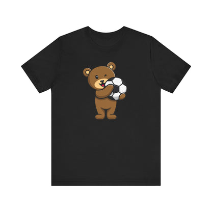 Teddy Bear Football Soccer Unisex Tee