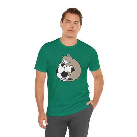 T-shirt de football Cat Hug