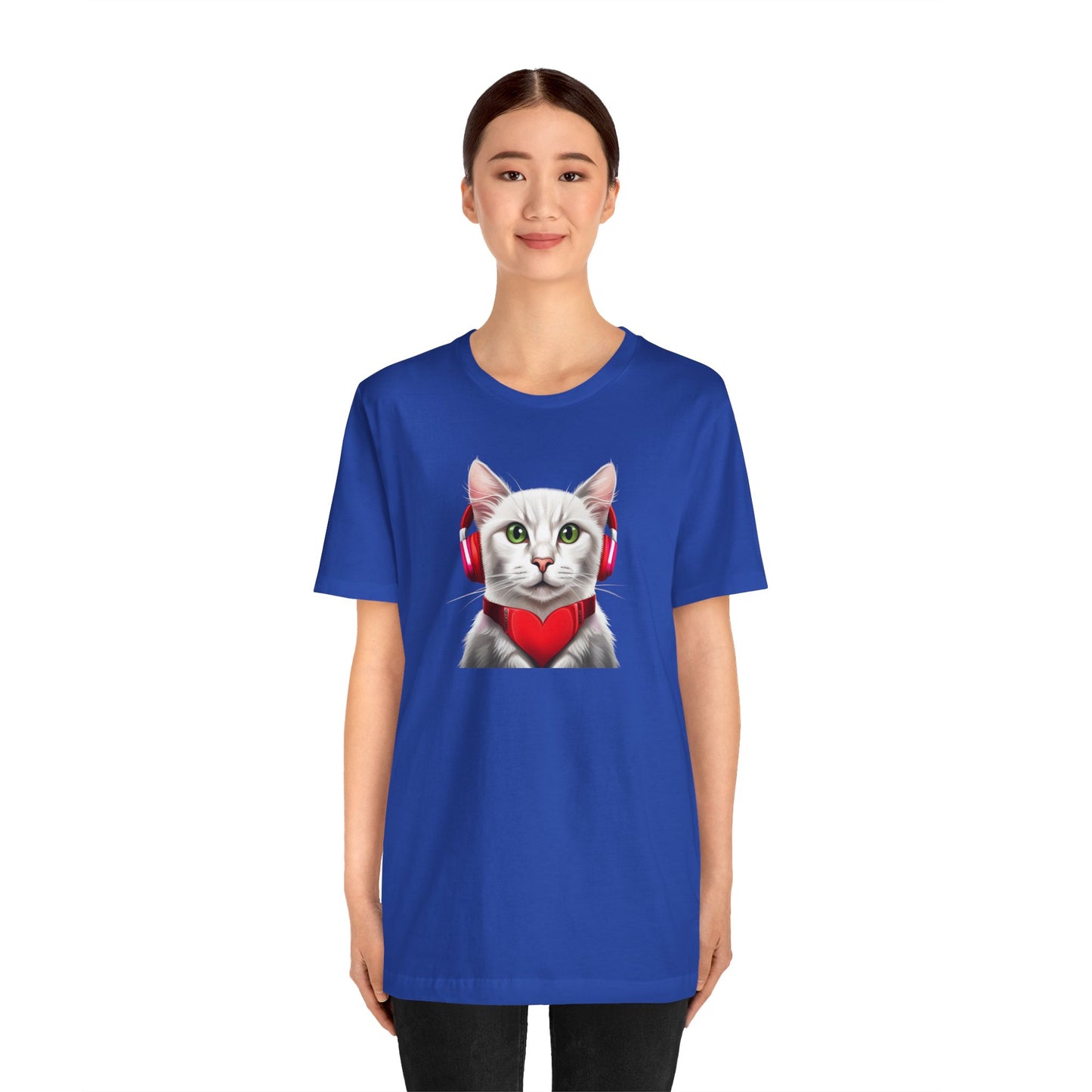 Cat Headphone Music Unisex Tee