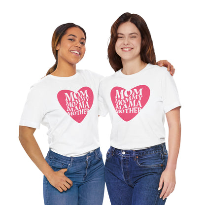 Heartfelt Mom Jersey Tee - Perfect Gift for Moms, Mommy, Mama