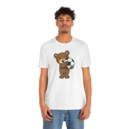 Teddy Bear Football Soccer Unisex Tee