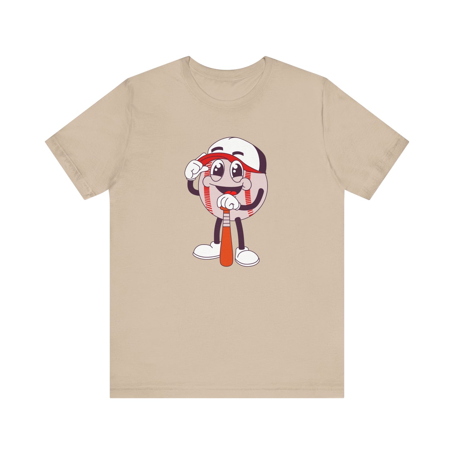 Unisex Jersey Short Sleeve Tee Express Delivery available CARTOON BASEBALL BAT