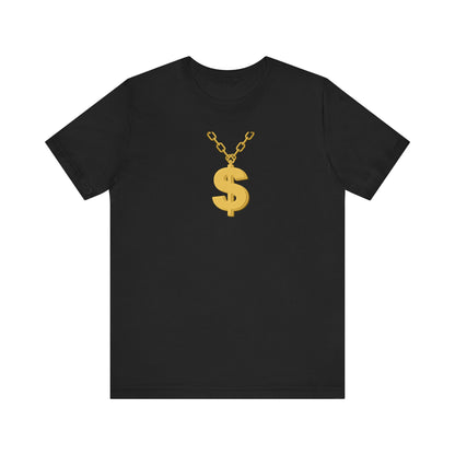 Money Sign Golden Chain Unisex Tee