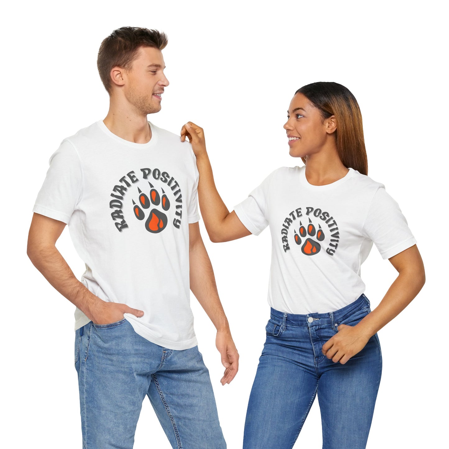 Motivational Unisex Tee - Radiate Positivity Gift - Express Delivery Available