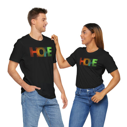 Hope Vibes Unisex Jersey Short Sleeve Tee - Positive Message T-Shirt for Everyday Inspiration