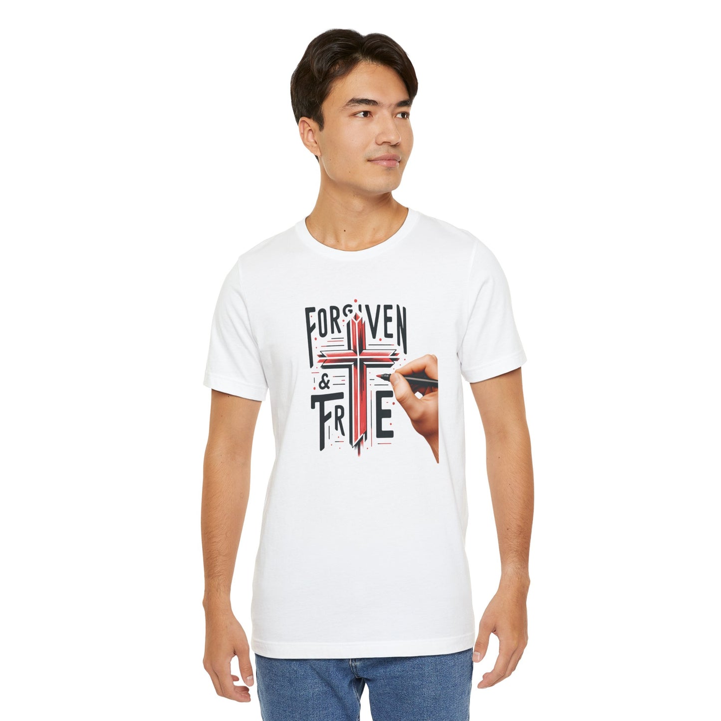 Forgiven & True Inspirational Unisex Jersey Tee