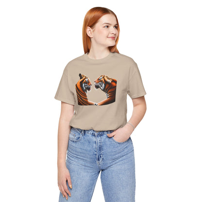 Two tigers Unisex Jersey Short Sleeve Tee