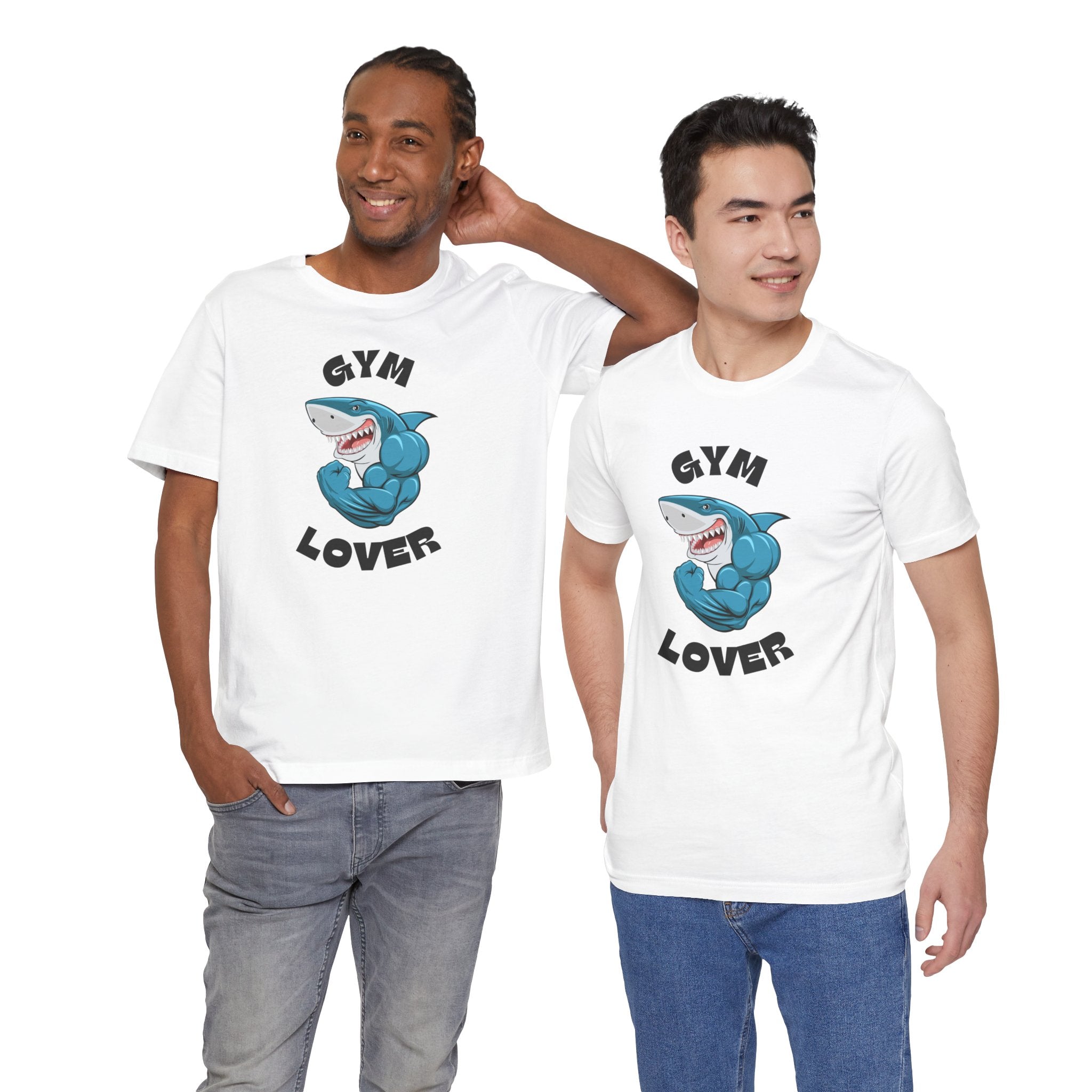 Gym Lover Shark Graphic Tee for Fitness Enthusiasts