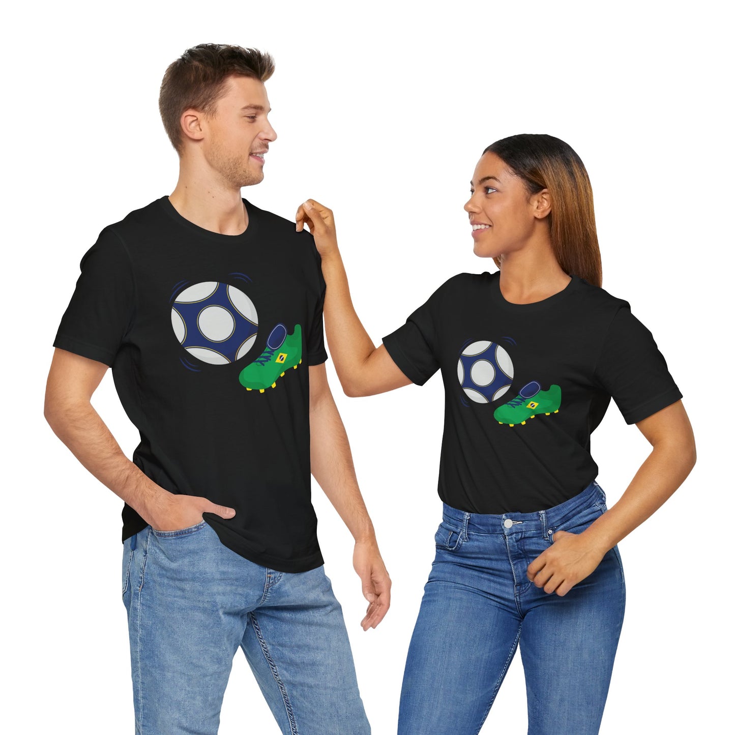 Brazil Football Soccer Unisex Tee - Express Delivery Available