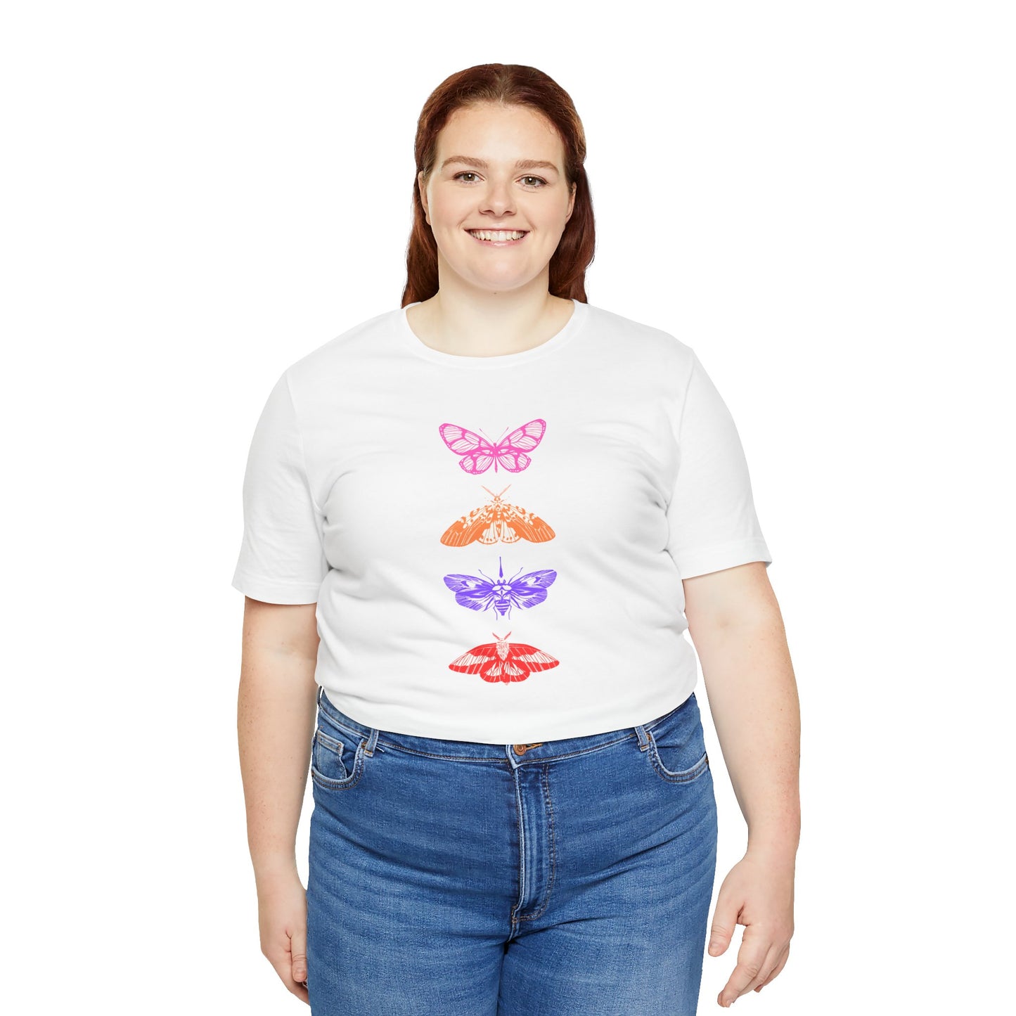 Bohemian Butterfly Graphic Tee - Unisex Jersey Short Sleeve T-Shirt