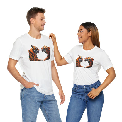 Two tigers Unisex Jersey Short Sleeve Tee