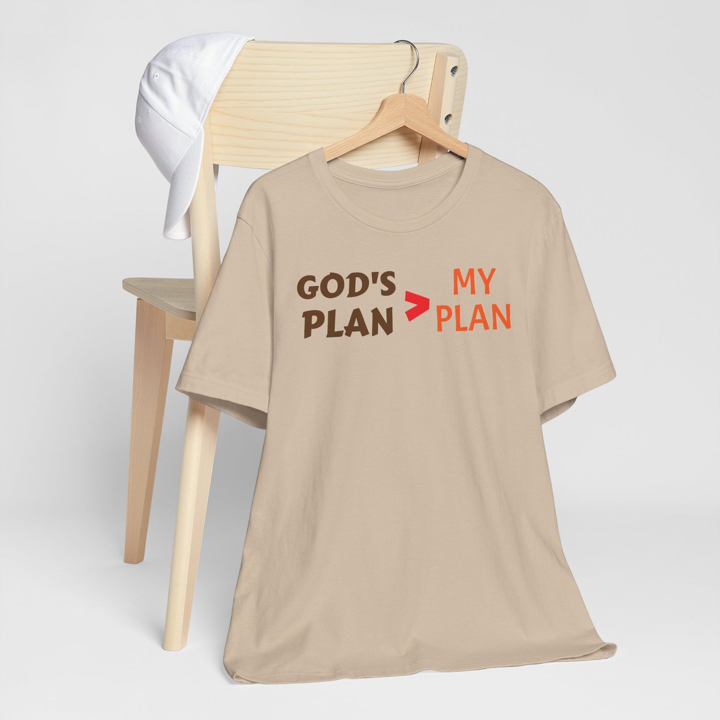 God's plan bigger than my plan Unisex Jersey Short Sleeve Tee