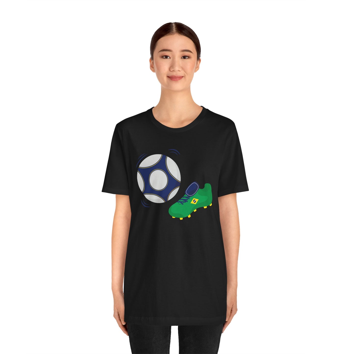 Brazil Football Soccer Unisex Tee - Express Delivery Available