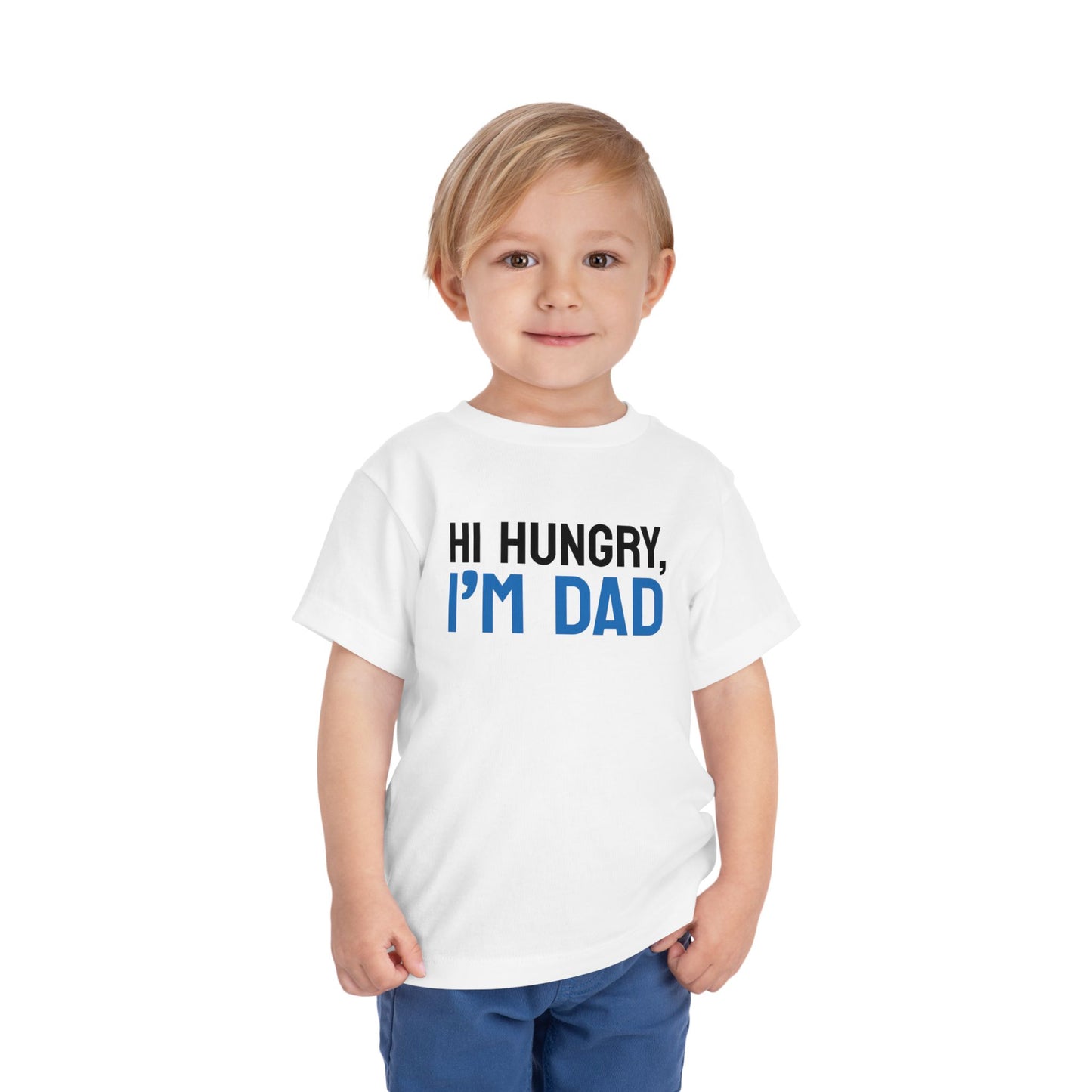 Funny Toddler Tee - 'Hi Hungry, I’m Dad' - Perfect for Father’s Day & Playtime