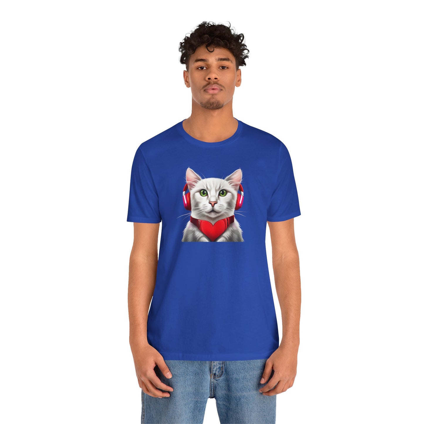 Cat Headphone Music Unisex Tee