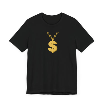 Money Sign Golden Chain Unisex Tee