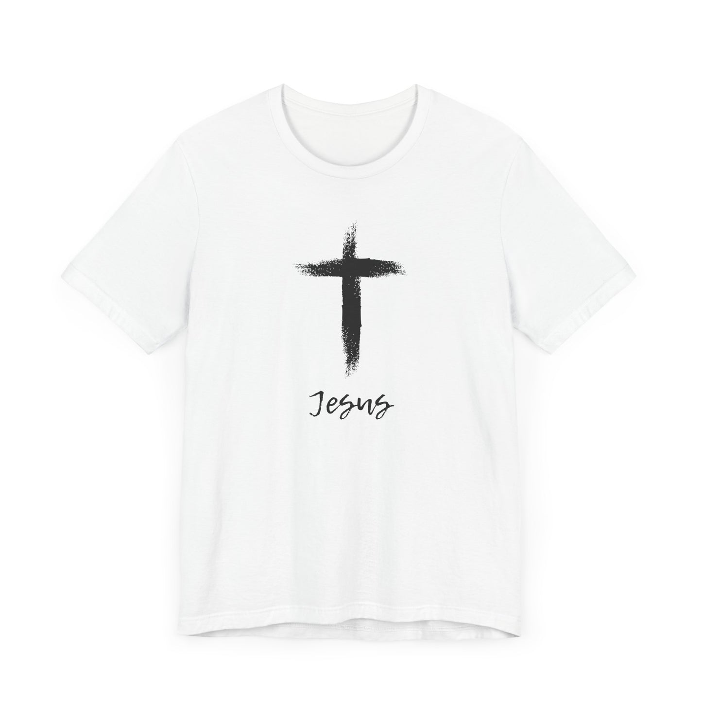 Faith Inspired Unisex Short Sleeve Tee - 'Jesus' Cross Design